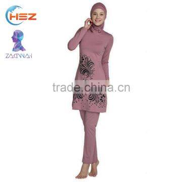 Zakiyyah 5584 Custom muslim girls swimwear colorful swimwear plus size waterproof swimwear
