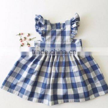 Soft Fashion Baby Cotton Frocks Designs Baby Stripe Sleeveless Dress With Two Pockets Girls Party Wear Dresses photo-3