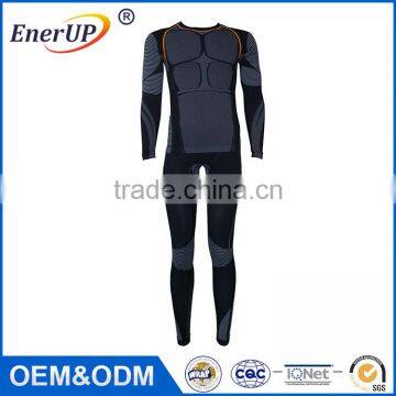 2017 Men thermal underwear winter thermal suit 3 layers long johns