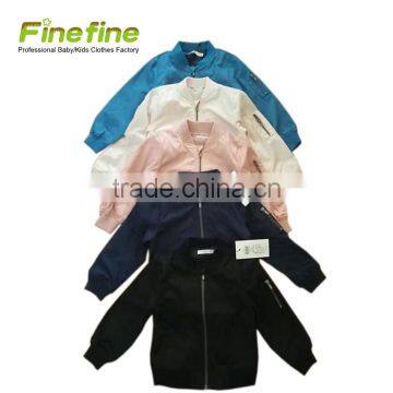 Hot Selling Europe Market 100% Polyester Kids Bomber Jacket Wholesale