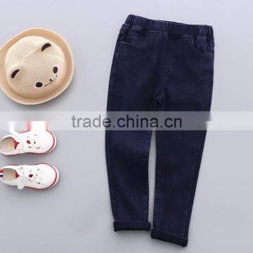 S33438W 2017 New Baby Girls Washable Jean Knitted Long Pants photo-3