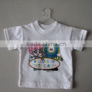 Cotton mini football T-shirt mini football jersey with suction cup and mini hanger