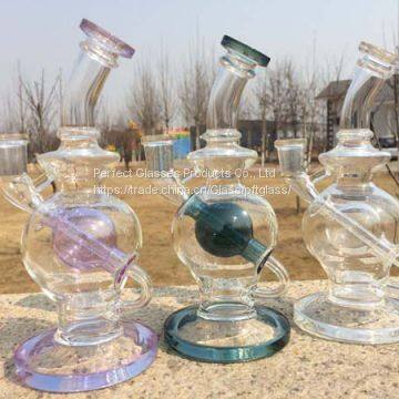 wholesale Glass Bong water pipe Straight pure handmade mouth blow glass bong glass hookah