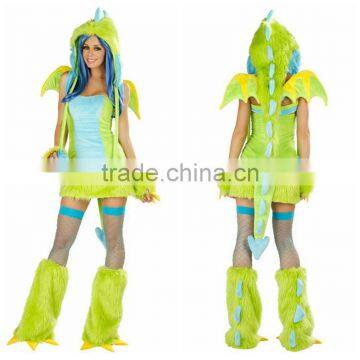 Temptation uniform export Grass green dinosaur Bird outfit Halloween Costume