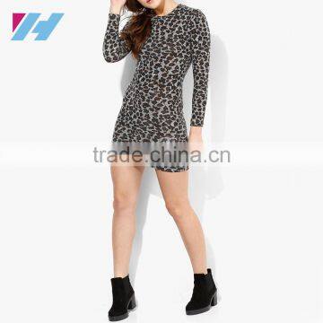 YIHAO FALL Fashion Ladies Western Dress Designs Floral Crochet Dress Long Sleeve Bodycon Mini Dress photo-3