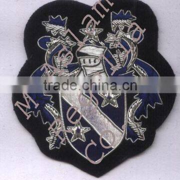 Hand Embroidery Badge Star,Crest & Bend Badge