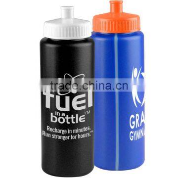 USA Made 32 oz Sports Bottle With View Stripe And Push Pull Lid - BPA/BPS-free, FDA compliant and comes with your logo