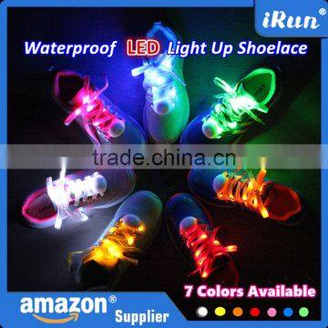 Alibaba China Promotional Colored Christmas Gift Flashing Light Up LED Shoelaces for Ornament - Running Shoes with LED Shoelaces