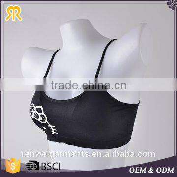 Wholesale yoga wear printed ladies sports latest fashion sexy bra