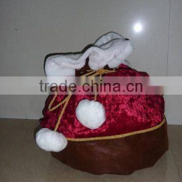 Red/Green Santa Reindeer Felt Christmas Gift Bag photo-2