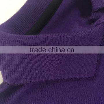 100% Cotton Girls School Uniform Purple Short Sleeve Polo Shirt