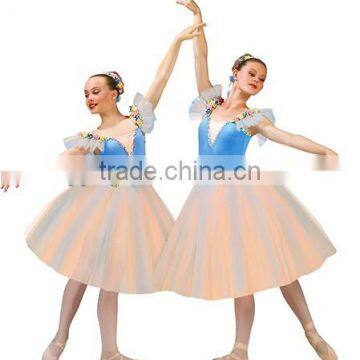 luxurious flower high quality classic ballet tutu costume performance dress stage dance costume