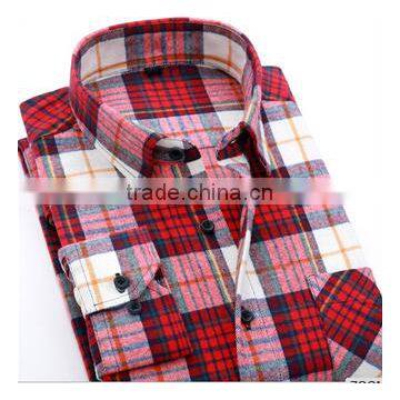 2016 New Long Sleeve Shirt Models European Plaid Man Shirt photo-2