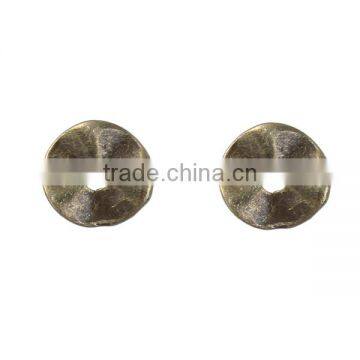 Zinc Based Alloy Wavy Beads Antique Bronze