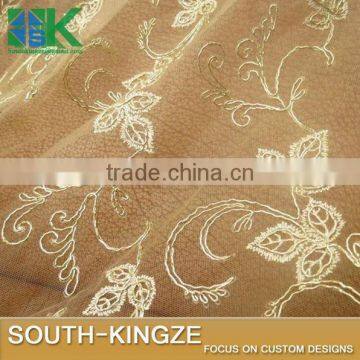 2016 White Lace Fabric, Light beige gold lace, dress fabric garment accessory