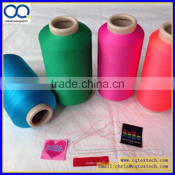 100D Full Dull Polyester Twisted Yarn for Label