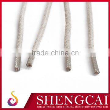 Colorful durable plastic tips on shoelace of high quality