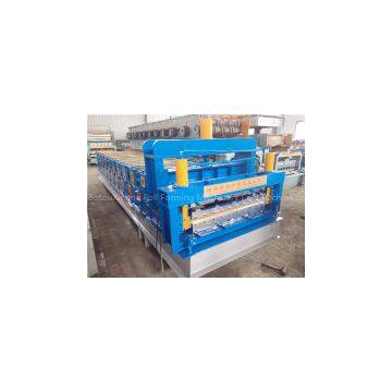 Double Layer Metal Roof Sheet Roll Forming Machine One Machine Make Two Profil