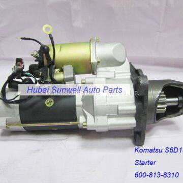 Komatsu SA6D140 Engine Starter 600-813-8310 WA500 Wheel Loader Starter photo-2