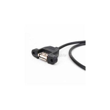 Panel Mount USB 2.0 A Female To B Female Cable