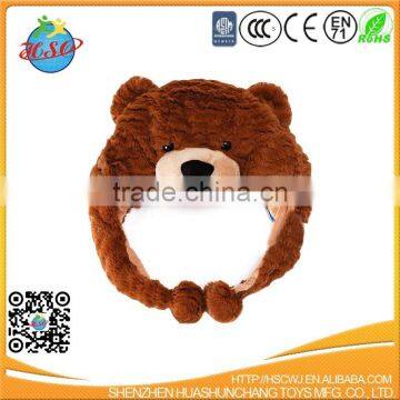 fashion hat animal head hat bear