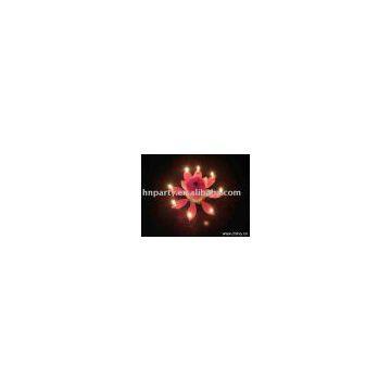 Double Layer Lotus-shaped Music Birthday Candle