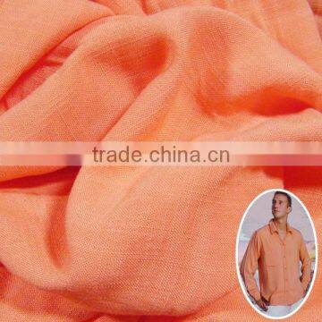 bamboo slubby yarn fabric 100% bamboo woven for T shirt fabric