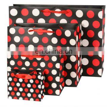 New fashion design recycled paper shopping bag with gloosy lamination