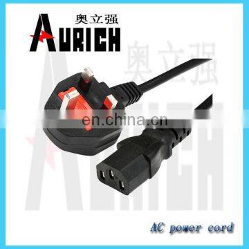 british socket copper welding cable low voltage power cable pwoer cord cleaner power cord wieh 3pin electrical power plug