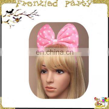 Latest party pink cute bow headband