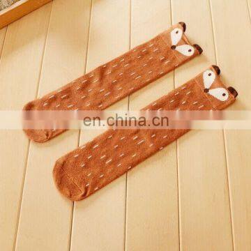 Newborn Toddler Knee High Sock Baby Boy Girl Fox Socks Cotton Cute Cartoon Animal Cat Leg Warmers For Newborns Infantile photo-3