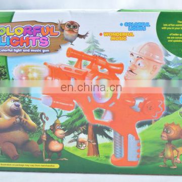 Colorful Light and Music Plastic Gun Toy