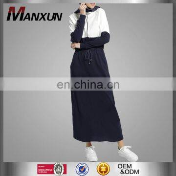 Fashion Muslim Women Polar Sportswear Long Sleeve Maxi Sportive Dress High Quality Islamic Abaya