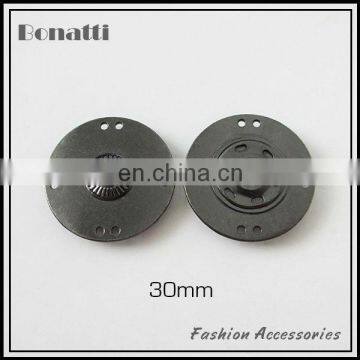 30mm metal sewing on snap button