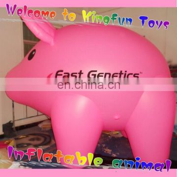 Show inflatable pink pig