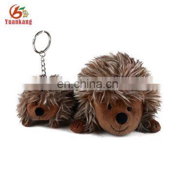 Newest Design Promotional Cusom Baby Lovely Mini Stuffed Plush Animal Hedgehog Keychain