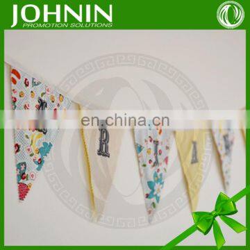 wholesale polyester printed birthday party decorative bunting baby