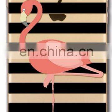 Soft Gel Clear Phone Case Printed Flamingo Phone Case Cover photo-4