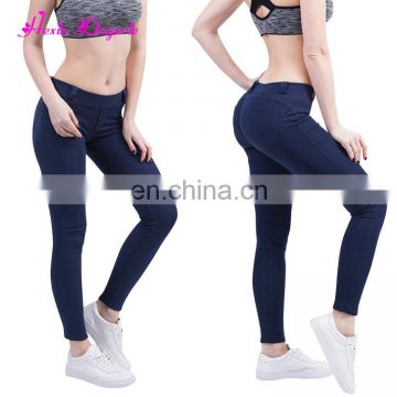 Paypal Accept navy blue plain sportswear wholesale tights sportswear leggings women