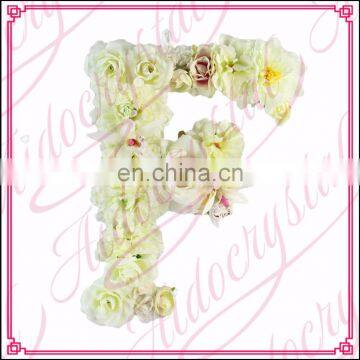 Aidocrystal Home Decoration hanging floral letters big size flower letter F for Nursery Decor