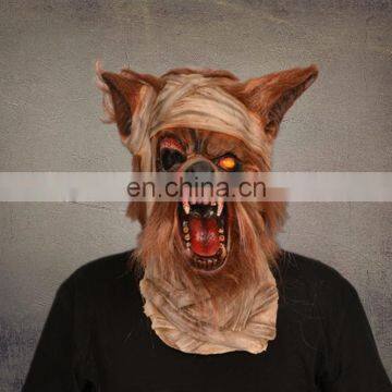 Full Head Halloween Carnival party Dog latex adult mask