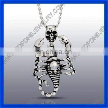 2014 Fashions And Original Design Stainless Steel Scorpion Skull Pendant Hot For Sale