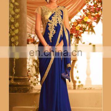 Royal Blue Color Evening Gown Designs For Girl