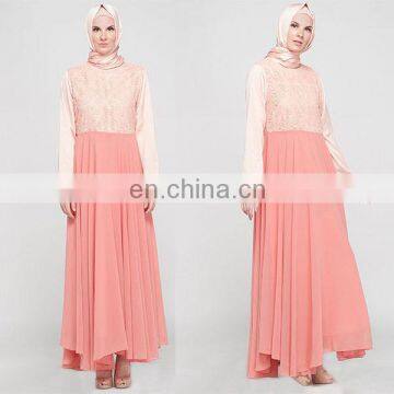 High Quality Chiffon Muslim Dress 2016 Latest Design Women Jubah Abaya Dubai photo-4