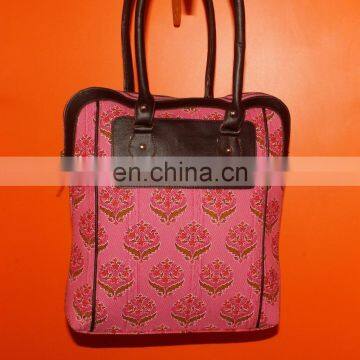 fashion branded cotton lady hand bag and luxury multi colour bag