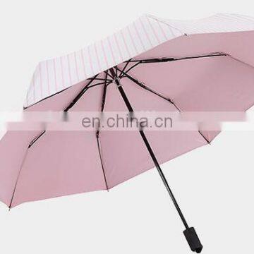 High Quality Fully Automatic Women Umbrella Beautiful Rose Eiffel Tower Painting Foldable Umbrellas CJUB-012