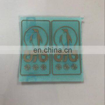 Customized Glossy Silver Thick PET Adhesive Sticker photo-3