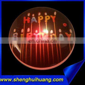 Happy Birthday Candle LED Pin Blinkies