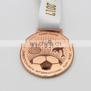 Customized design zinc alloy gold silver bronze plating medal