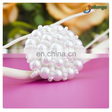 Handmade accessories Bailange wholesale beaded button pearl